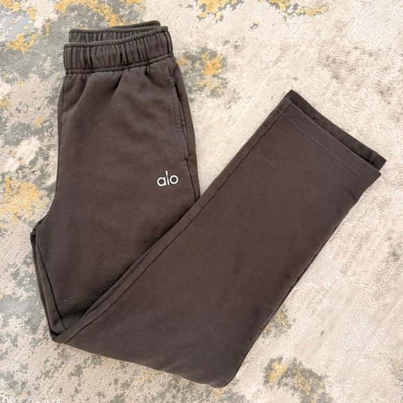 Alo Yoga Accolade Straight Leg Brown Pants XS - Picture 4 of 8